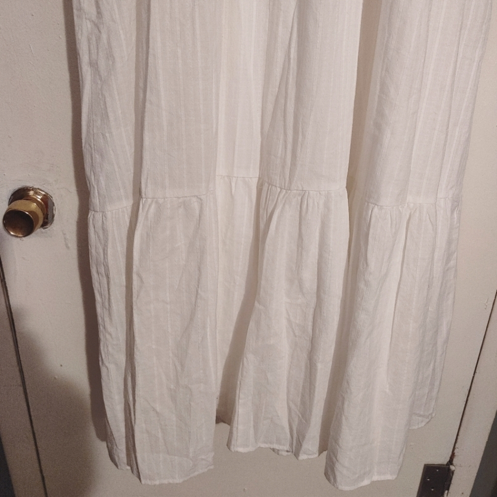 AVARA White Ruffled Cap Sleeve Dress Size XX-Large - Picture 12 of 14